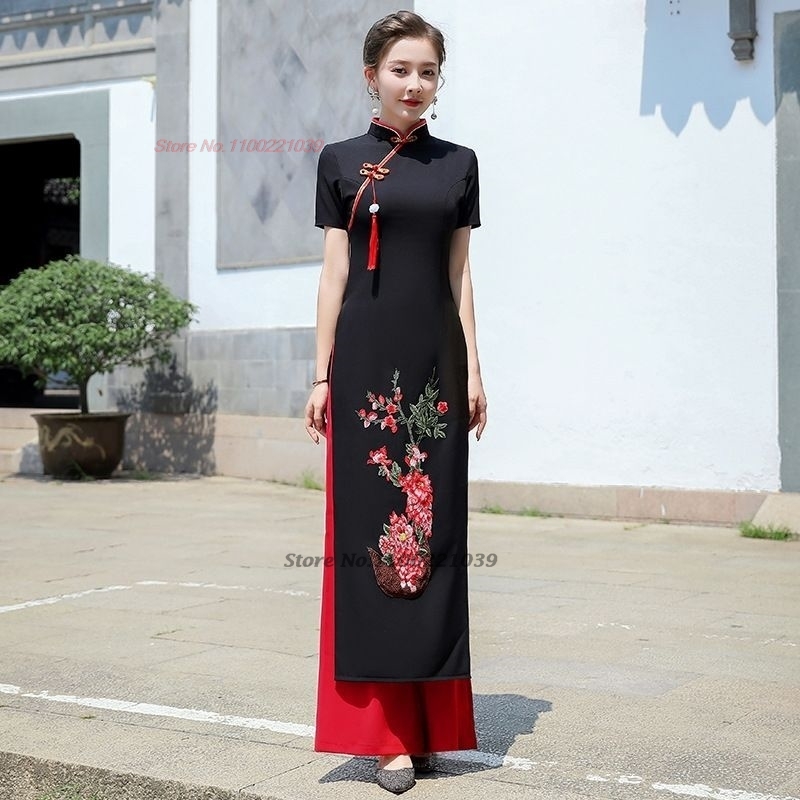 Ao Dai Vietnam Dress - 2026 Vietnam Traditionelles Ao Dai Kleid