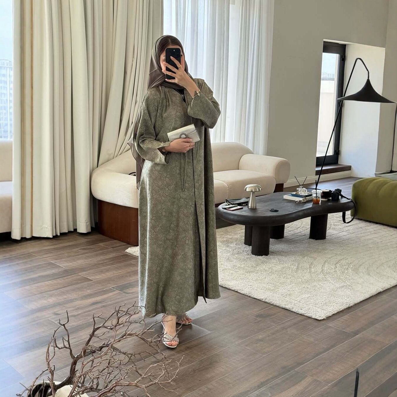 Jalabiya Women Arabic - Eid-Kleid Bedruckte Abaya Muslimische Damenkleider Jalabiya