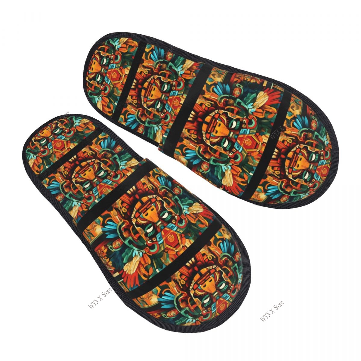 Ethnic Fashion House - Pelz-Slipper für Damen und Herren, modisch,