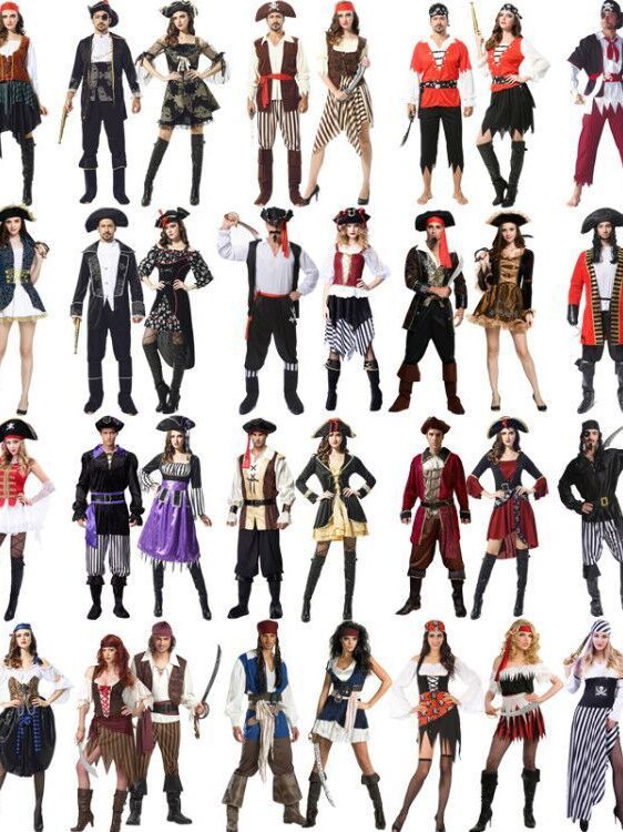 Ethnic Fashion Brand - Erwachsenen-Halloween-Kostüm Piratenkostüm Chinesische Bühnenaufführung Ethnische Kleidung