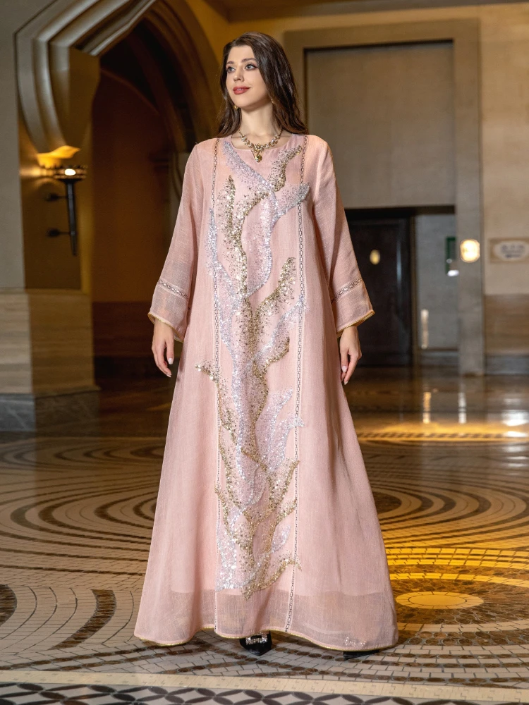 Jalabiya Women Arabic - Eid Muslimischen Party Kleid für Frauen