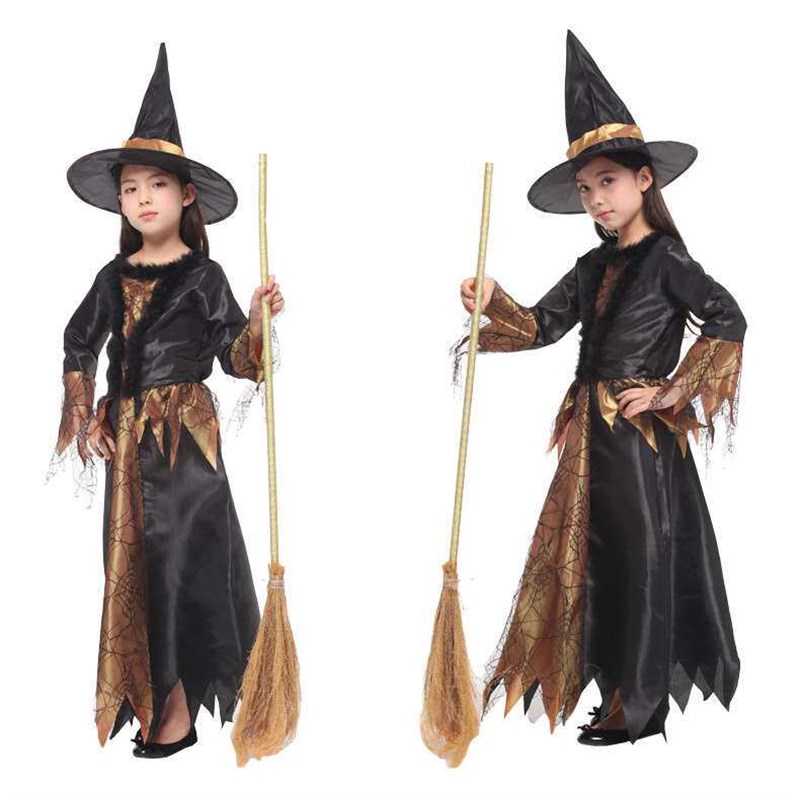 Ethnic Fashion Brand - Halloween Hexen- und Zauberer-Kostüm Cosplay Mädchen