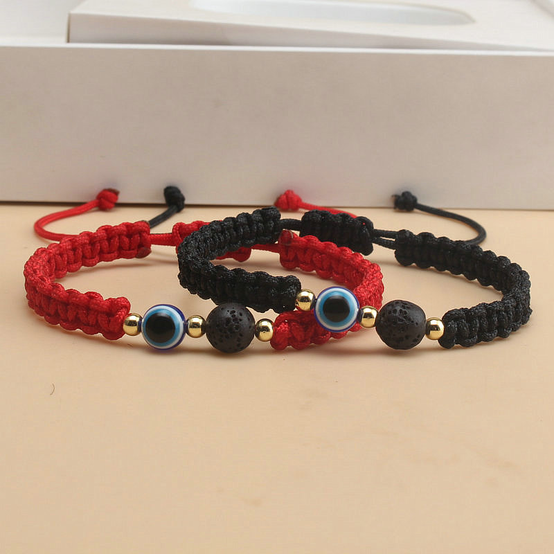 Ethnic Wear Men'S Fashion - Ethnisches Armband mit bösem Blick, vulkanische