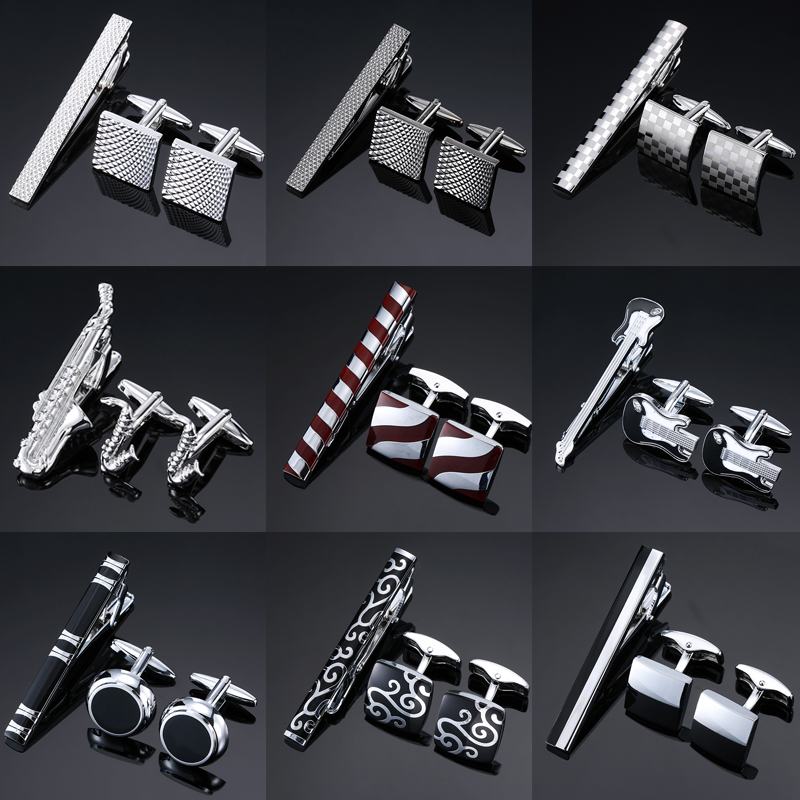 Ethnic Fashion Brand - AS Superheld Manschettenknöpfe Krawattenklammer brandneuer Modeschmuck