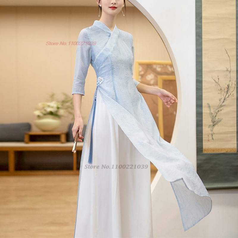 Ao Dai Vietnam Dress - 2026 Traditionelles Vietnamesisches Kleid Ao Dai