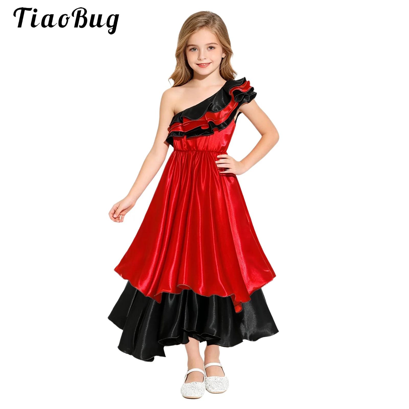 Ethnic Fashion Dress - Ethnisches Brasilianisches Tänzerinnen-Kostüm Spanisches Flamenco-Tanzkostüm für