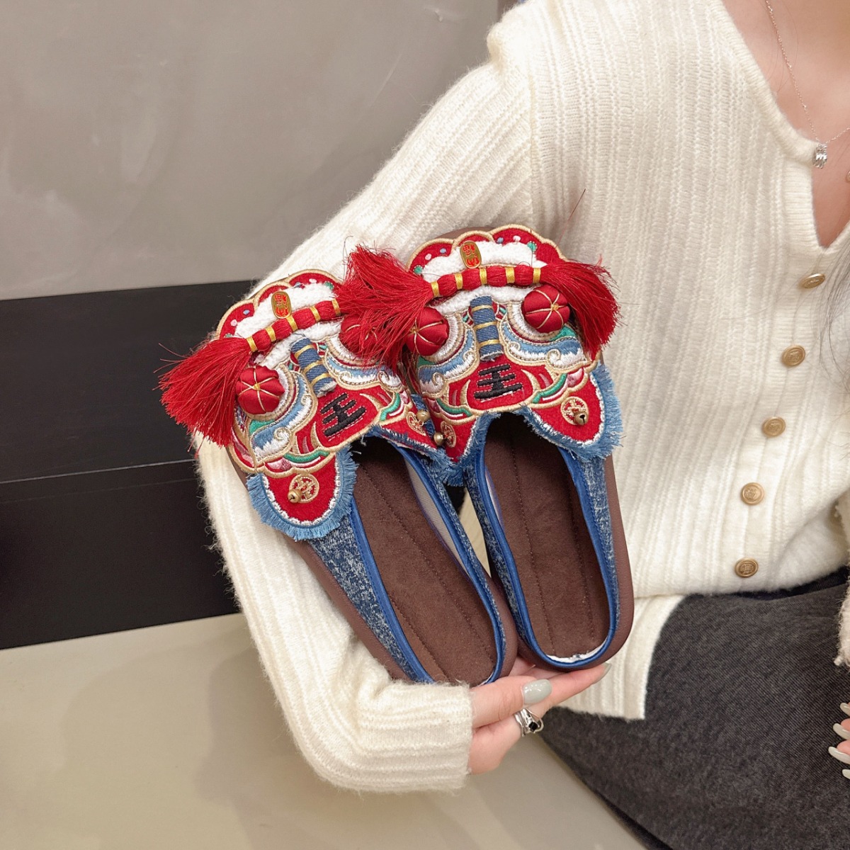 Frühling/Herbst Damen Retro Et – Ethnic Fashion House Bewertung und Preis