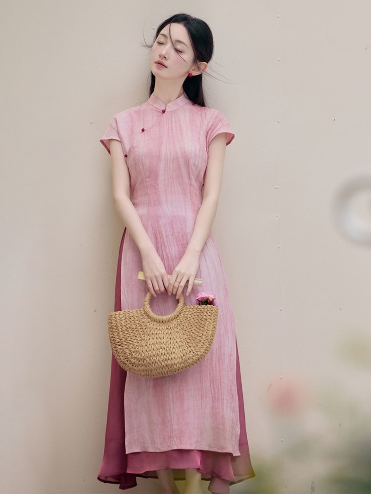 Frühling Sommer Vietnam Aodai  – Ao Dai Vietnam Dress Bewertung und Preis
