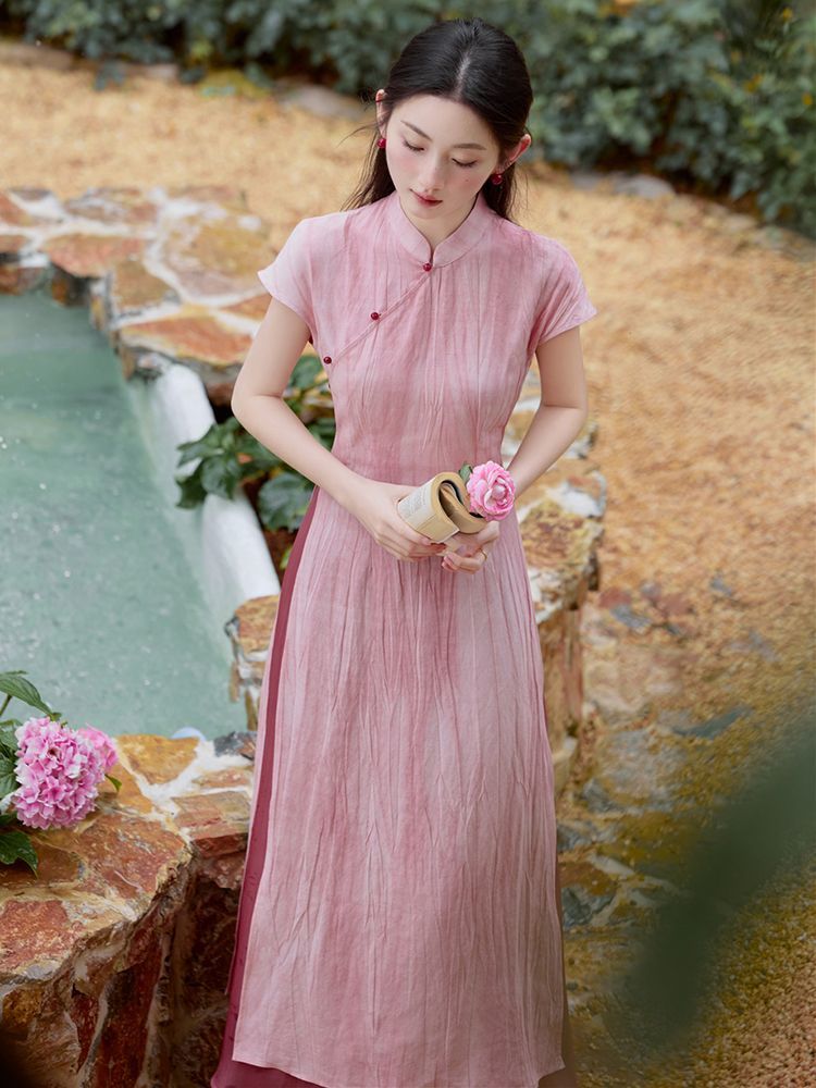 Frühling Sommer Vietnam Aodai  – Ao Dai Vietnam Dress Bewertung und Preis