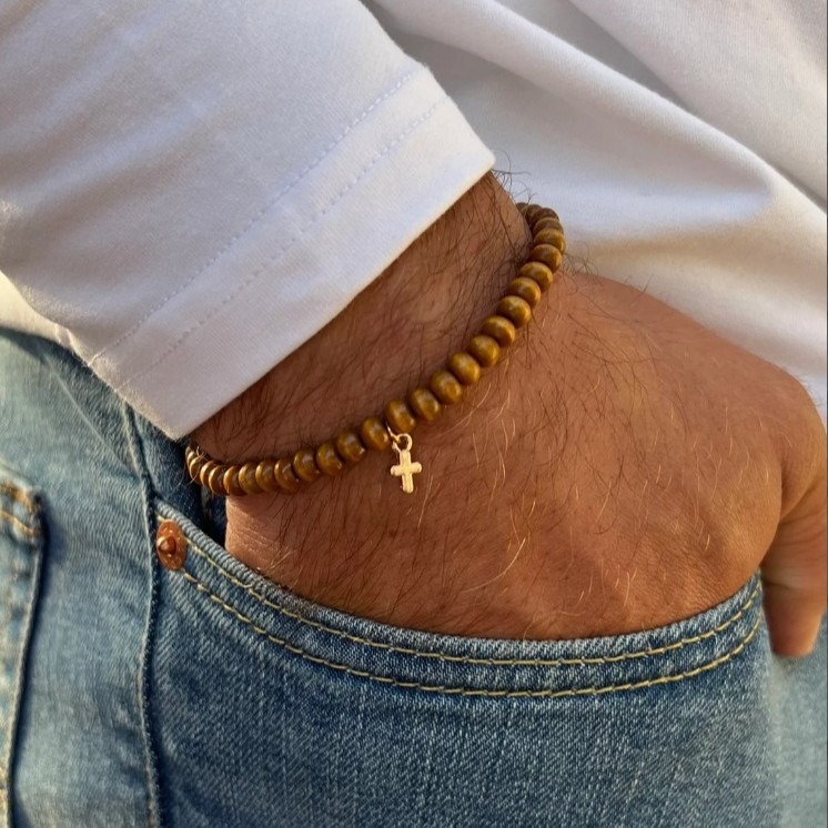 Holzperlen-Armband für Männer, – Ethnic Wear Men'S Fashion Bewertung und Preis
