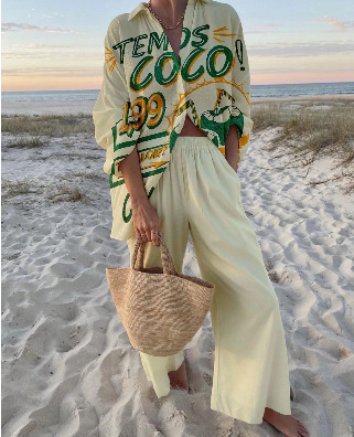 Lässiges Boho-bedrucktes 2-tei – Ethnic Fashion Collection Bewertung und Preis
