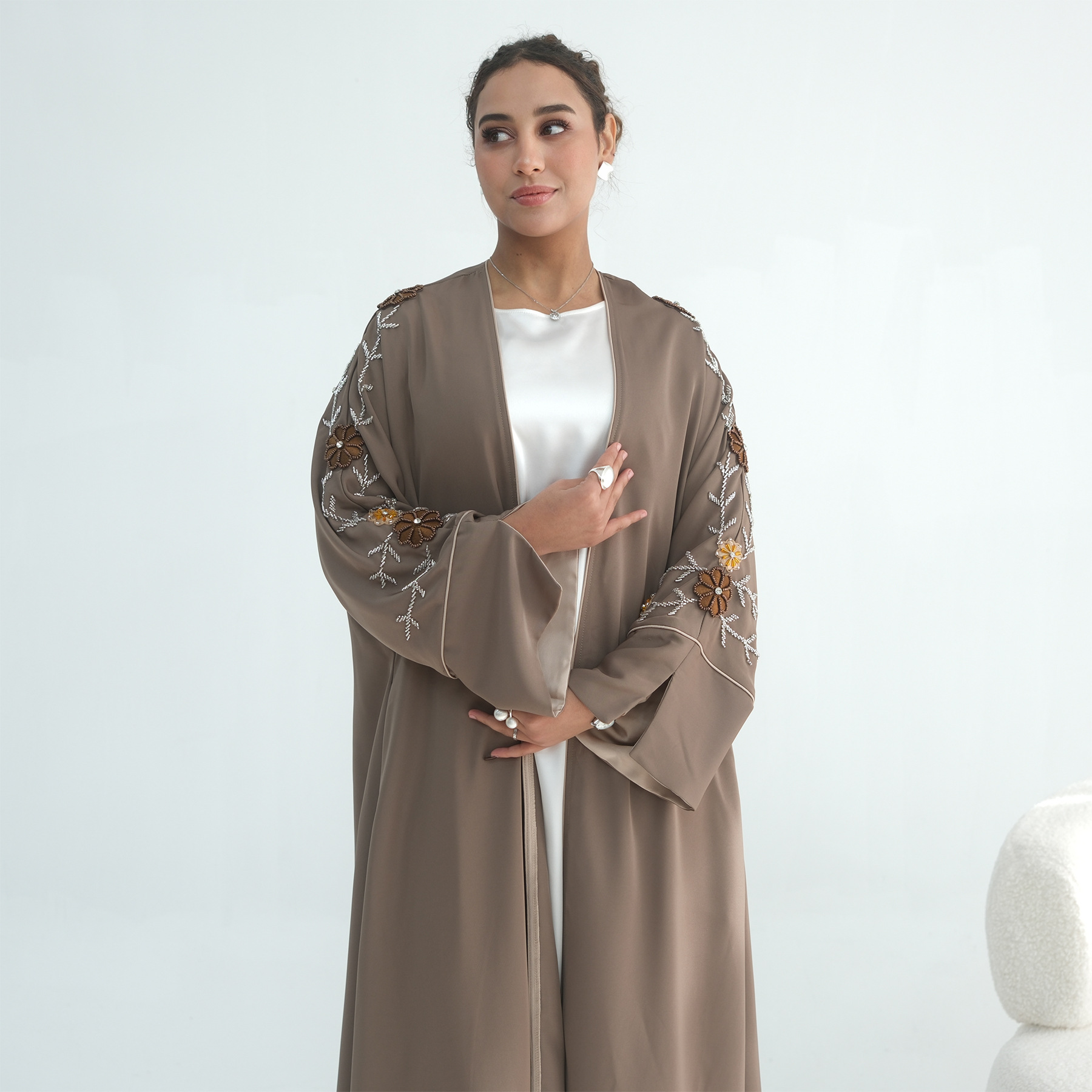 Eid Damen Abaya mit Stickerei  – Jalabiya Women Arabic Bewertung und Preis