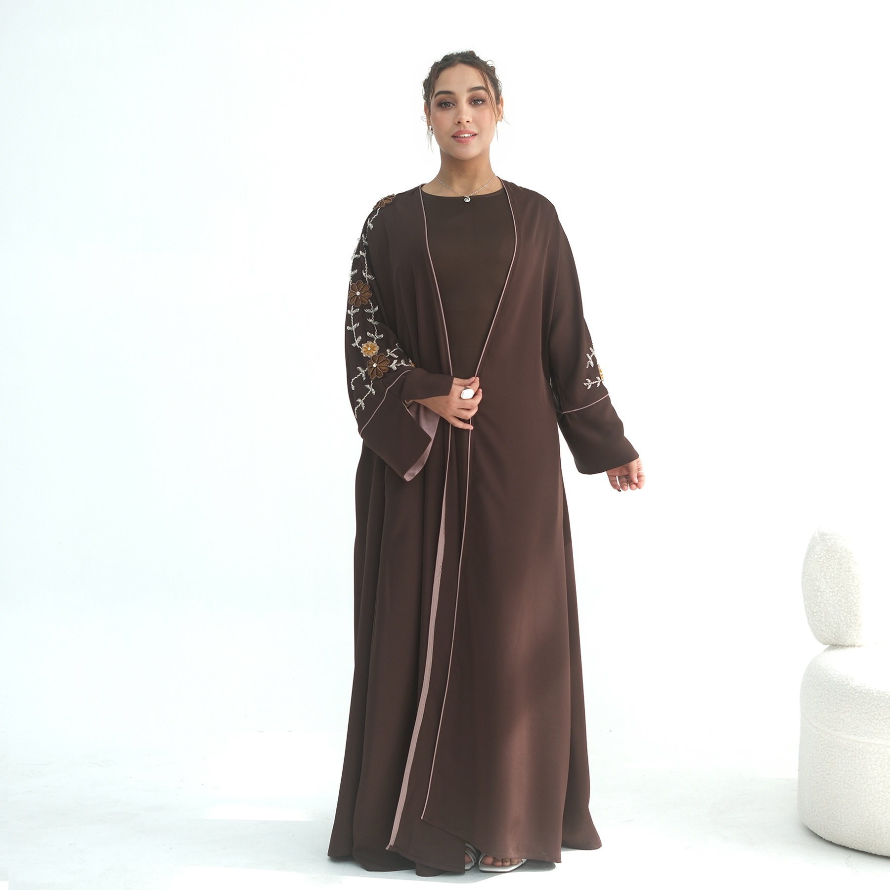Eid Damen Abaya mit Stickerei  – Jalabiya Women Arabic Bewertung und Preis