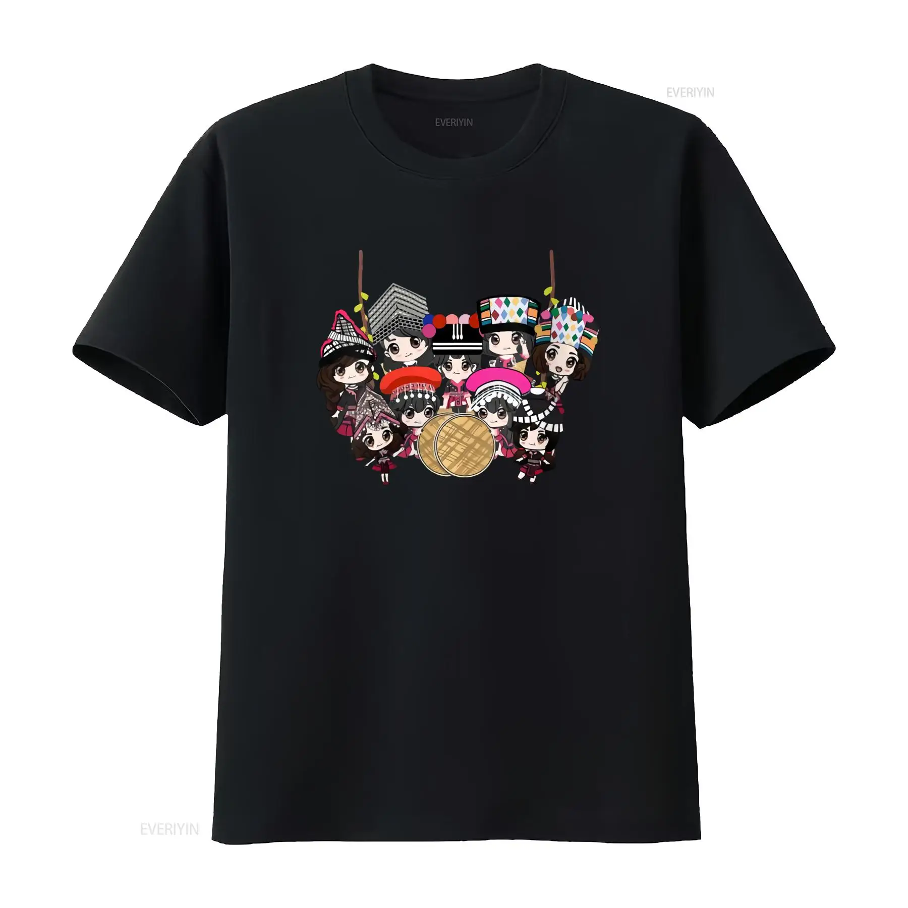 9 Hmong Girls Cartoon Print T- – Ethnic Wear Men'S Fashion Bewertung und Preis