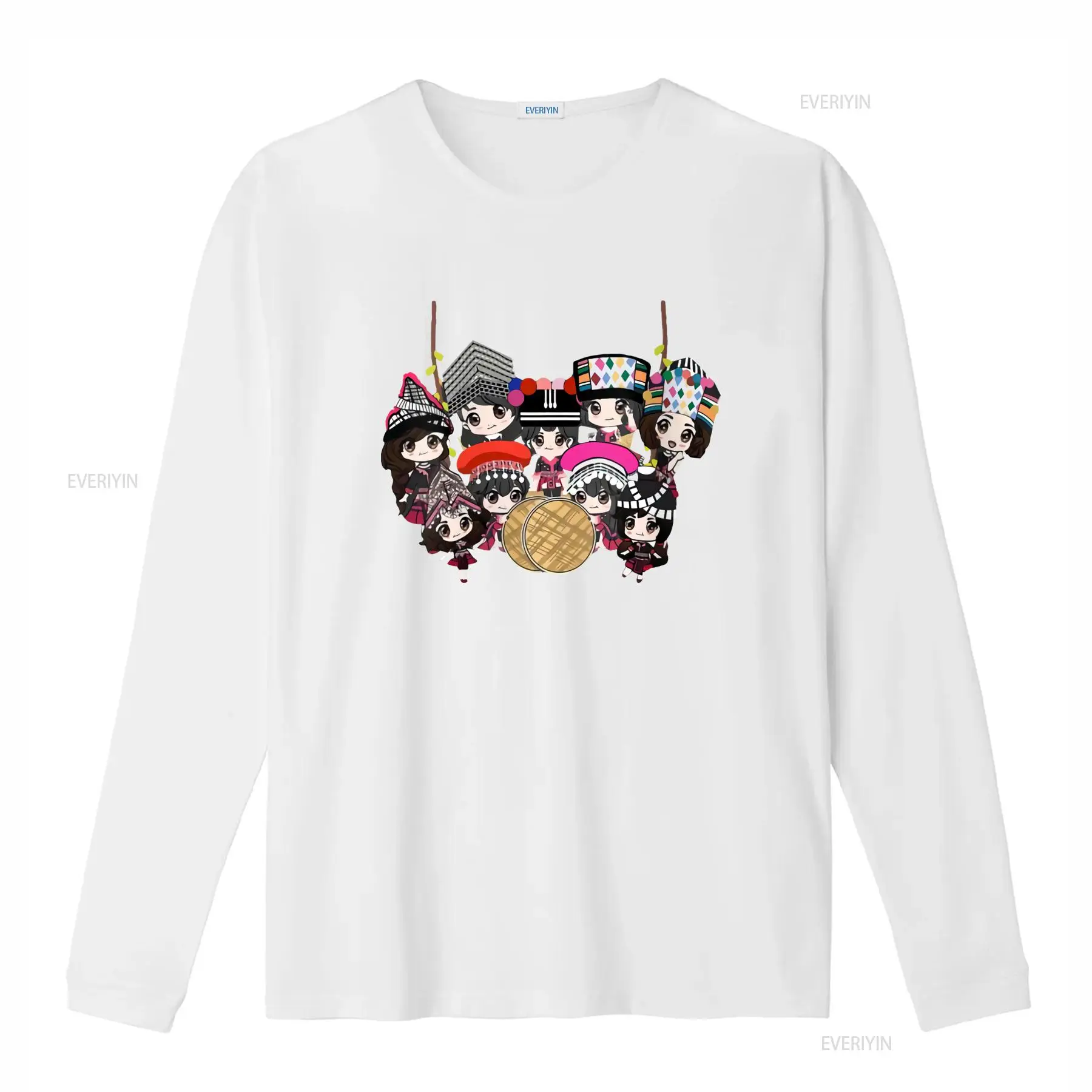 9 Hmong Girls Cartoon Print T- – Ethnic Wear Men'S Fashion Bewertung und Preis