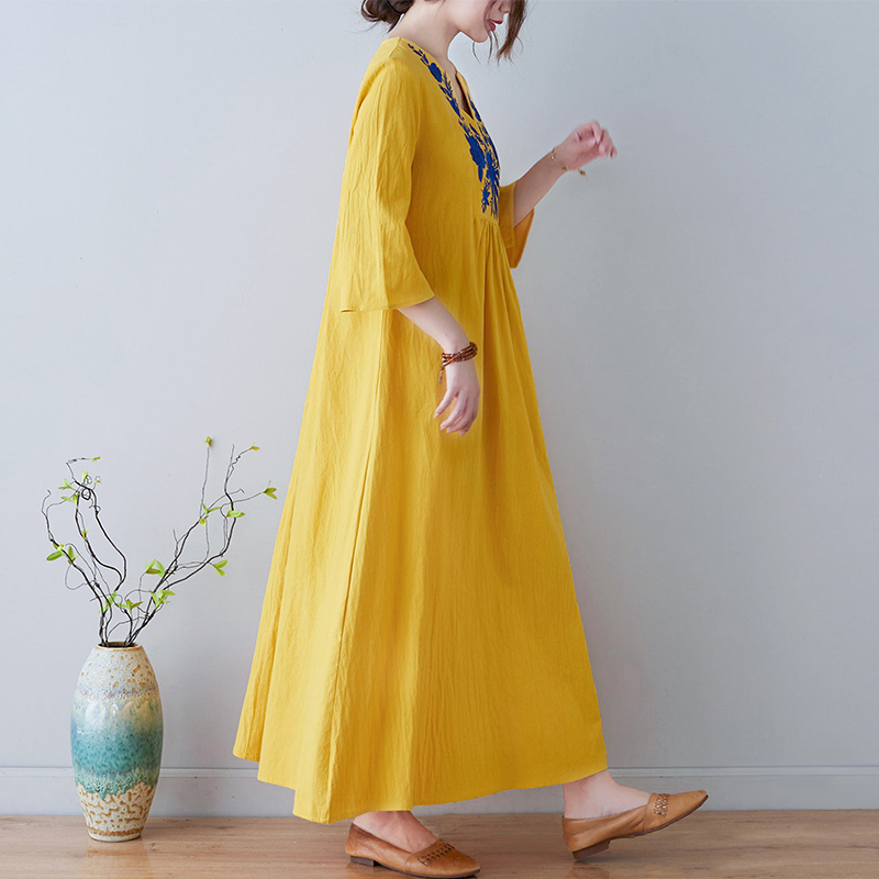 Neues Ethno-Stil Loses Tief Au – Ethnic Fashion Dress Bewertung und Preis