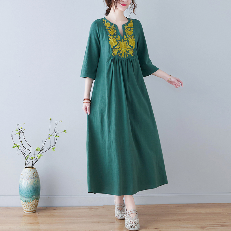 Neues Ethno-Stil Loses Tief Au – Ethnic Fashion Dress Bewertung und Preis