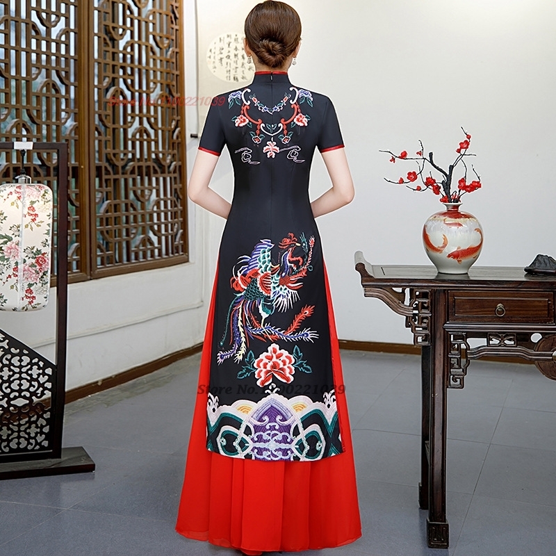 2026 chinesisches verbessertes – Ao Dai Vietnam Dress Bewertung und Preis