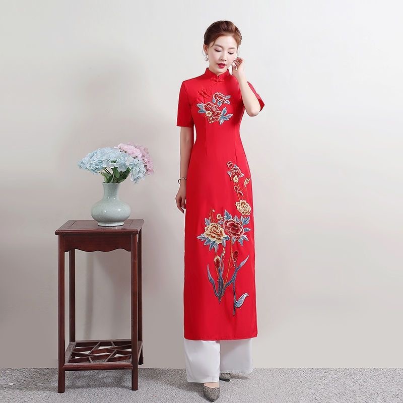 Sommer Frauen Traditionelle Vi – Ao Dai Vietnam Dress Bewertung und Preis