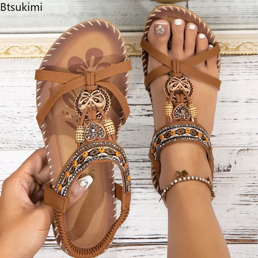 Damen Boho-Sandalen für Outdoo – Ethnic Fashion Dress Bewertung und Preis