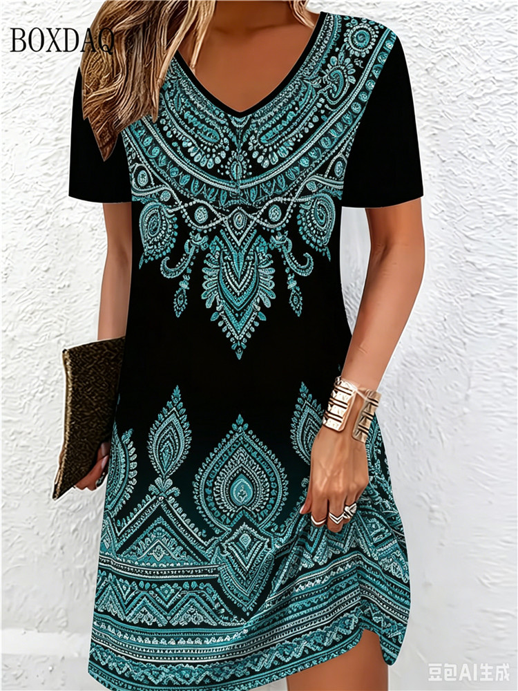Vintage Ethnische 3D-gedruckte – Ethnic Fashion Clothing Bewertung und Preis