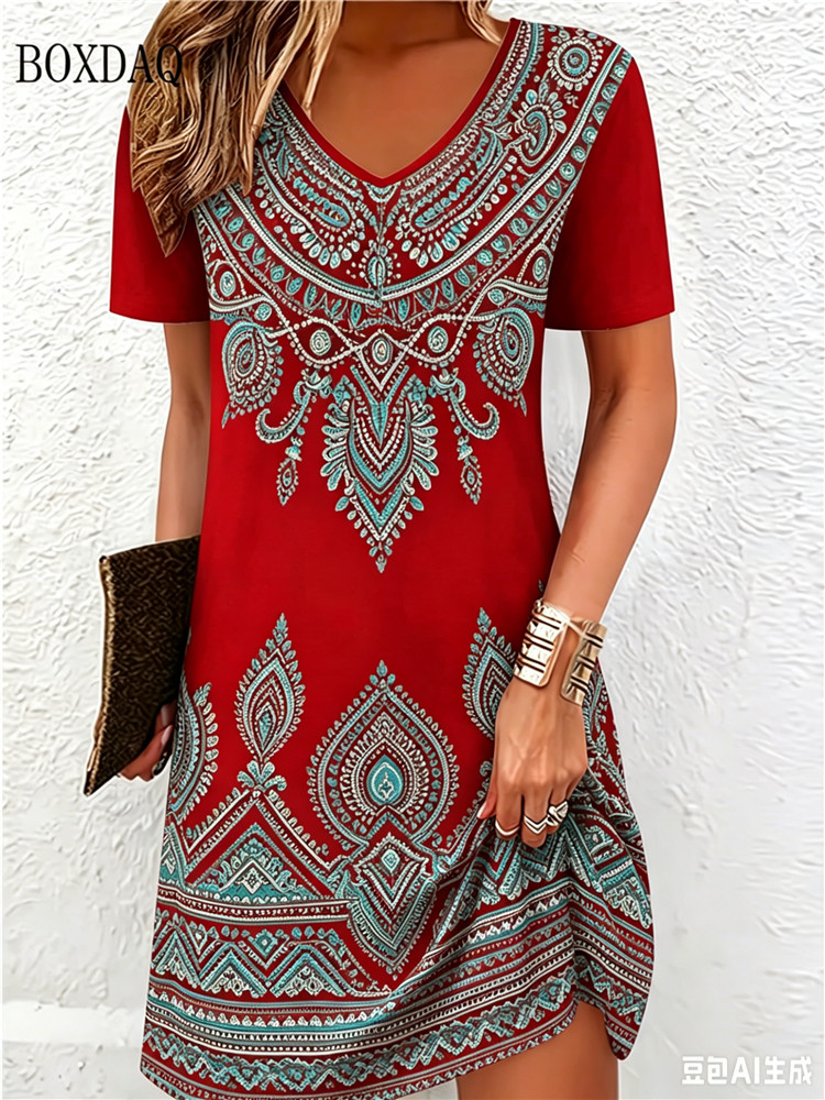 Vintage Ethnische 3D-gedruckte – Ethnic Fashion Clothing Bewertung und Preis